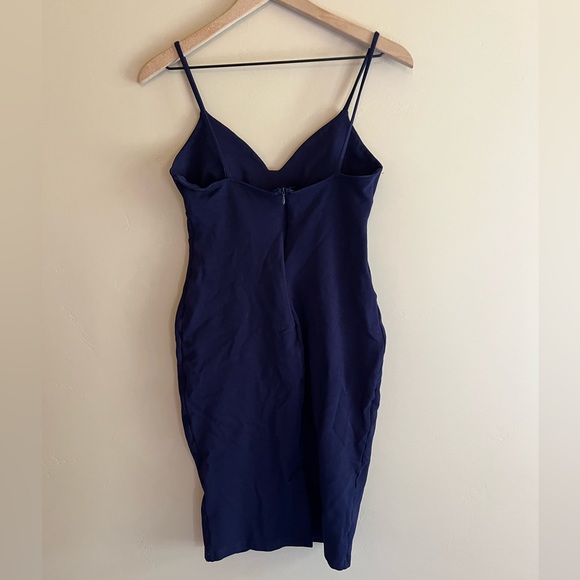 Lulu's Dresses Lulus Don't Tell 'Em Navy Blue Bodycon Midi Dress Women’s Medium - Picture 6 of 8